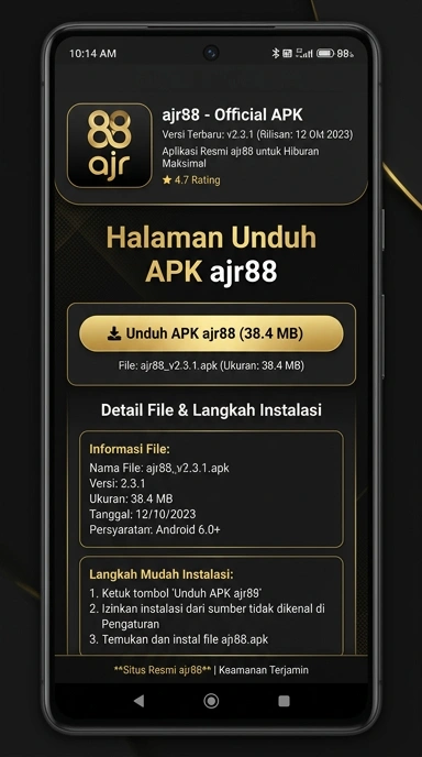 Panduan Unduh dan Instal APK ajr88 untuk Android