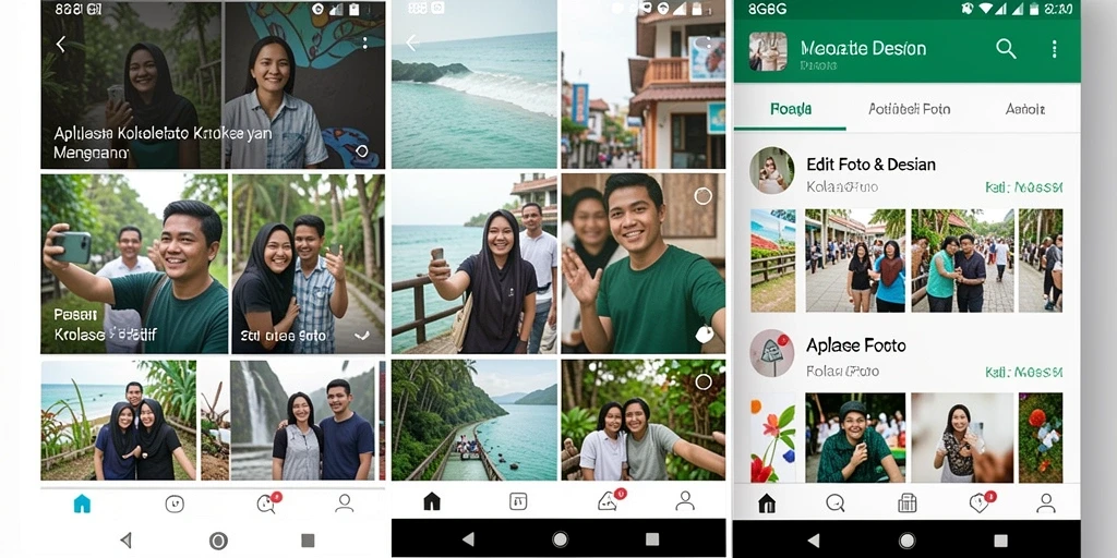 Screenshot aplikasi 8G8G menampilkan kolase foto yang kreatif dan menarik.