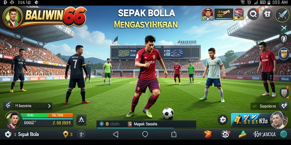Tampilan antarmuka BALIWIN66 yang menarik dan fungsional dalam permainan Sepak Bola.