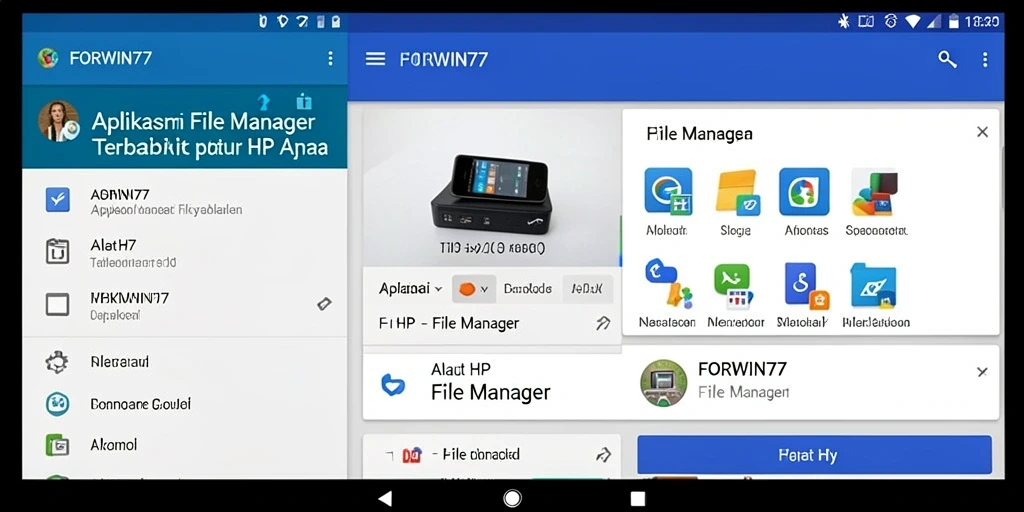 Antarmuka modern dan fungsional dari aplikasi File Manager FORWIN77.
