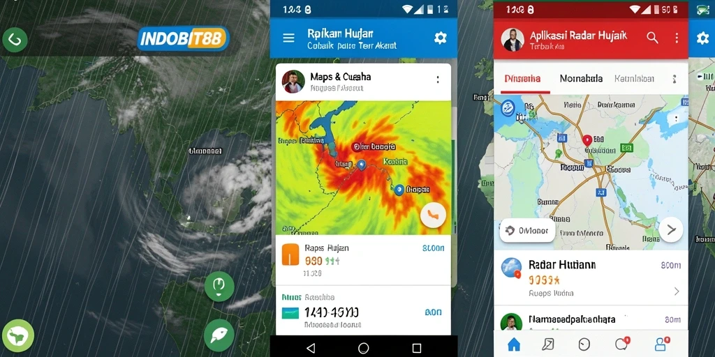Antarmuka intuitif dari aplikasi Radar Hujan INDOBIT88.